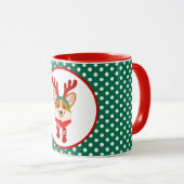 Joyeux Noël Corgi Chien Mug (Devant droit)