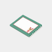 Joyeux Noël Corgi Chien Post-It Notes (Incliné)