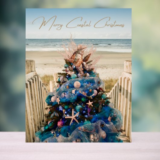 Joyeux Noël côtier Plage tropicale Holiday Tree (Neutre)