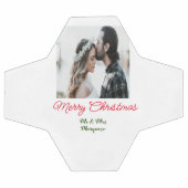 Joyeux Noël couple photo ajouter nom heureux vacan (Plat)