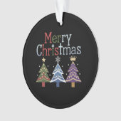 Joyeux Noël Croix Noël Arbre Rétro (devant)