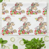 Joyeux Noël Cuisine Serviettes Enfants Bénédiction (Plié)