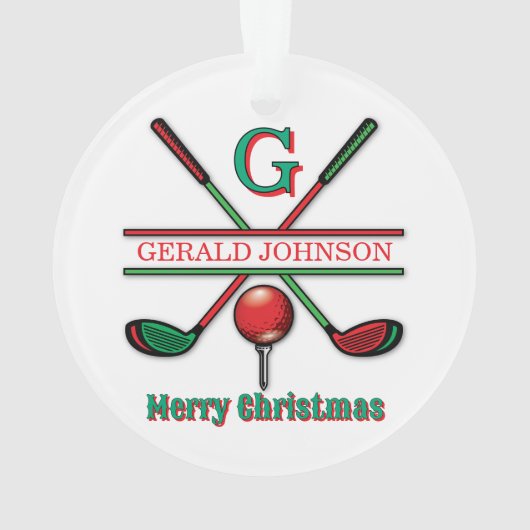 Joyeux Noël Custom Golf Design (dos)