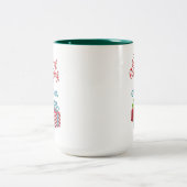 Joyeux Noël Customisé à deux tons café Mug (Centre)