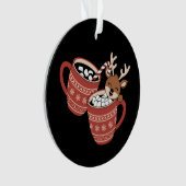 Joyeux Noël Cute Reindeer Famille Xmas Café (devant)