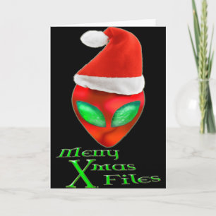 Joyeux Noël d'alien classe la carte