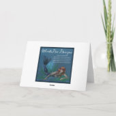 Joyeux Noël Dame d'hiver Carte de vacances conçue (Dos)