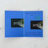 Joyeux Noël d'anniversaire, carte de voeux (Intérieur)