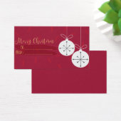 Joyeux Noël dans la balise Cadeau Rouge (Bureau)