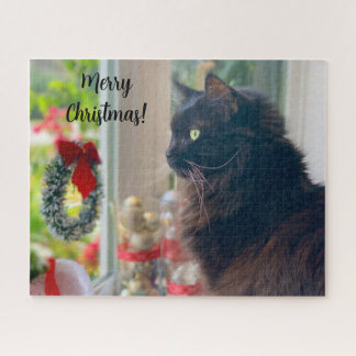 Joyeux Noël De Buster Kitty Jigsaw Puzzle