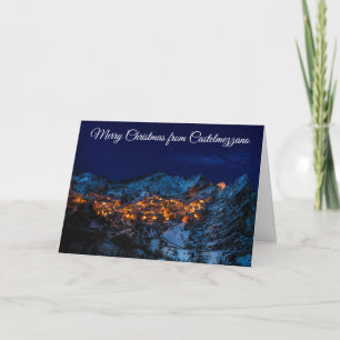 Joyeux Noël de Castelmezzano Carte Italie