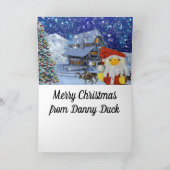 Joyeux Noël de Danny Duck Faire-part (Intérieur)