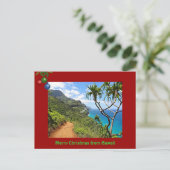 Joyeux Noël de Hawaii Holiday Carte postale (Debout devant)