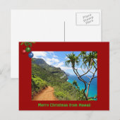 Joyeux Noël de Hawaii Holiday Carte postale (Devant / Derrière)