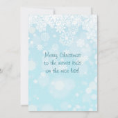 Joyeux Noël de la carte de Noël Santa Flat (Dos)