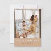 Joyeux Noël de la carte familiale de Wilson (Dos)