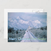 Joyeux Noël de la carte postale Alaska (Devant / Derrière)