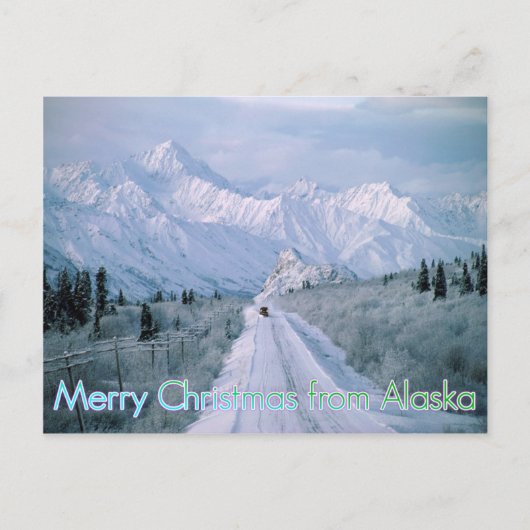 Joyeux Noël de la carte postale Alaska (Devant)