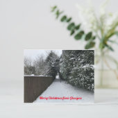 Joyeux Noël de la carte postale de Glasgow (Debout devant)