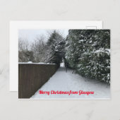 Joyeux Noël de la carte postale de Glasgow (Devant / Derrière)