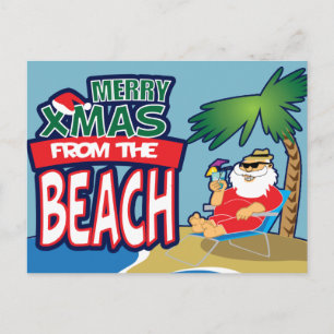 JOYEUX Noël de la carte postale de PLAGE