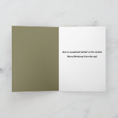 Joyeux Noël de la part de l'humour félin - Carte d (Intérieur)