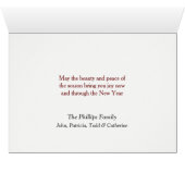 Joyeux Noël de la Virginie Winter Barne Card (Intérieur Horizontal (Bas))