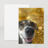 Joyeux Noël de Mya Carte de remerciements (Devant / Derrière)