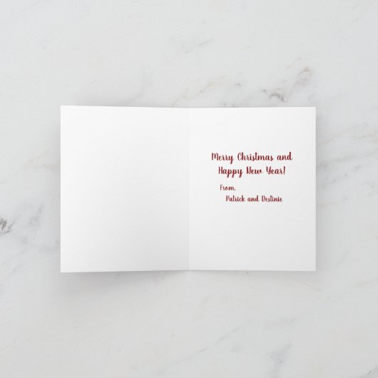 Joyeux Noël de Patrick et Destinie Note voiture (Intérieur)