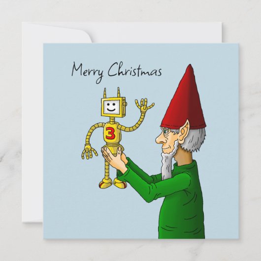 Joyeux Noël de Père Noël Workshop Carte de vacance (Devant)