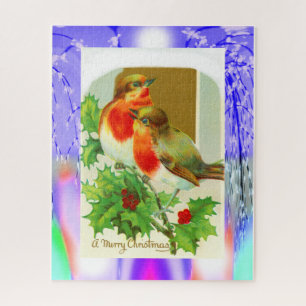 Joyeux Noël de robins Puzzle