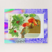 Joyeux Noël de robins Puzzle (Horizontal)