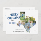 Joyeux Noël de Texas Three Photo Carte postale (Devant / Derrière)
