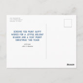 Joyeux Noël de Texas Three Photo Carte postale (Dos)