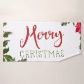 Joyeux Noël de verdure (Serviette de bain)