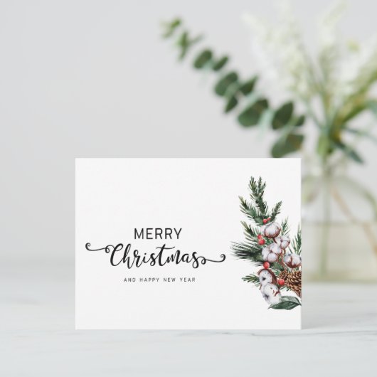 Joyeux Noël de voeux Carte de Noël (Debout devant)