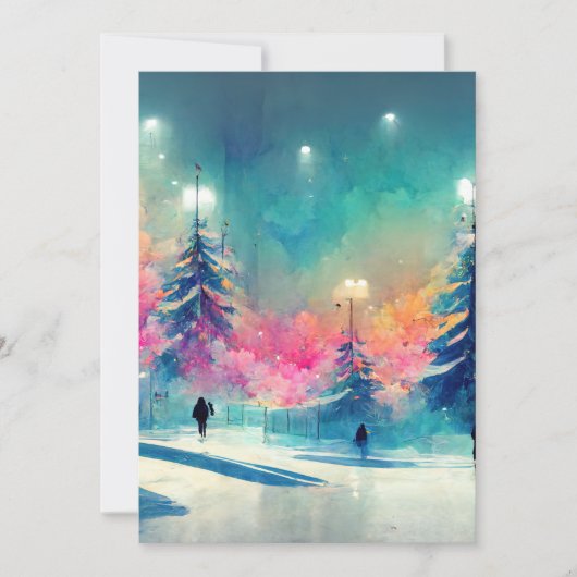 Joyeux Noël décoré carte d'arbre de Noël (Devant)