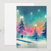 Joyeux Noël décoré carte d'arbre de Noël (Devant / Derrière)