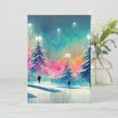 Joyeux Noël décoré carte d'arbre de Noël (Debout devant)