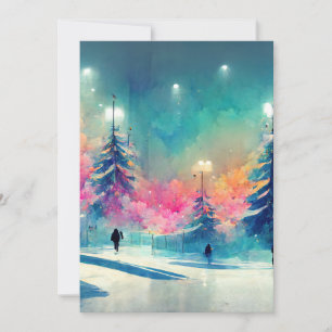 Joyeux Noël décoré carte d'arbre de Noël