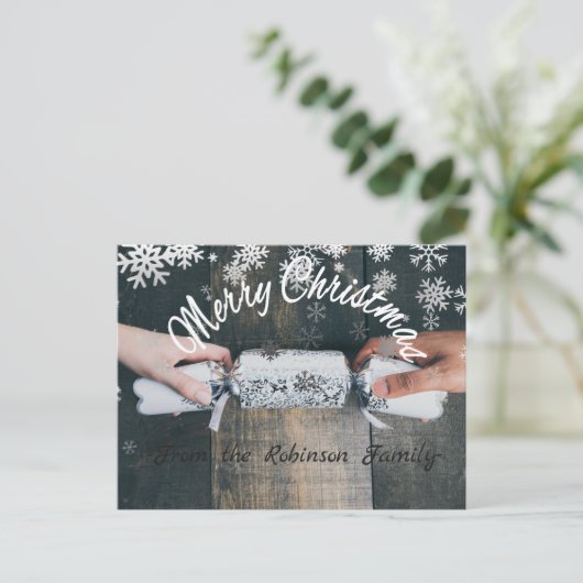 Joyeux Noël des cartes postales nommées faites sur (Debout devant)