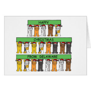 Joyeux Noël des chats de bande dessinée du Delawar