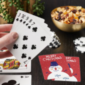 Joyeux Noël / Design Snowman / Cartes de jeu (In Situ)