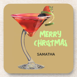 Joyeux Noël dessous de verre en plastique dur
