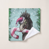 Joyeux Noël Dinosaure (Gant de toilette)