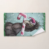 Joyeux Noël Dinosaure (Serviette à main)