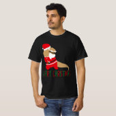 joyeux Noël dinosaure santa claus t-shirts (Devant entier)