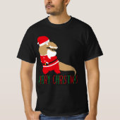 joyeux Noël dinosaure santa claus t-shirts (Devant)