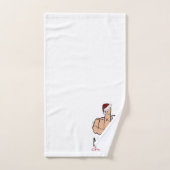 Joyeux Noël donner le doigt (Serviette à main)