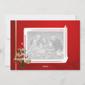 Joyeux Noël double face 3 photo Carte de vacances (Dos)